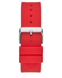 Guess Phoenix Multifunction Black Dial Red Rubber Strap Watch for Men - GW0203G5