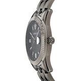 Versace Greca Time Quartz Black Dial Grey Steel Strap Watch for Men  - VE3K00622
