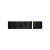 Daniel Wellington Petite Cornwall Black Dial Black Nylon Strap Watch for Women - DW00100247