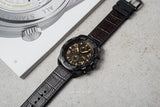 Fossil Bronson Chronograph Brown Dial Brown Leather Strap Watch for Men - FS5713