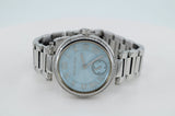 Michael Kors Skylar Quartz Blue Dial Silver Steel Strap Watch For Women - MK5988