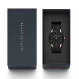Daniel Wellington Iconic Motion Black Dial Rubber Strap Watch For Women - DW00100426