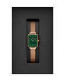 Daniel Wellington Quadro Melrose Green Watch For Womens - DW00100437