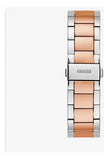 Guess Sunray Multifunction Crystals Silver Dial Two Tone Steel Strap Watch For Women - GW0616L3