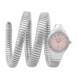 Just Cavalli Vita Pink Dial Silver Steel Strap Watch for Women - JC1L355M0015