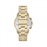 Fossil Machine Gold Dial Gold Steel Strap Watch for Men - FS5264