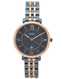 Fossil Jaqueline Grey Dial Two Tone Steel Strap Watch for Women - ES4321