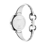 Gucci Guccissima Black Dial Silver Steel Strap Watch For Women - YA134301