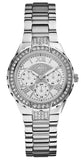 Guess Viva Quartz Silver Dial Silver Steel Strap Watch For Women - W0111l1