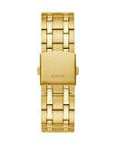 Guess Continental Black Dial Gold Steel Strap Watch for Men - GW0260G2