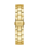 Guess Crown Jewel Diamonds White Dial Gold Steel Strap Watch for Women - GW0410L2