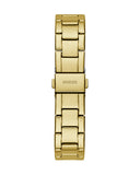 Guess Cosmo Chronograph Green Dial Gold Steel Strap Watch For Women - GW0465L5