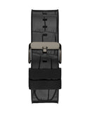 Guess Edge Chronograph Black Dial Black Leather Strap Watch For Men - GW0492G1