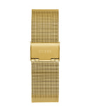 Guess Gadget Gold Dial Gold Mesh Bracelet Watch for Men - GW0538G2