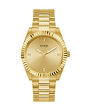 Guess Connoisseur Analog Gold Dial Gold Steel Strap Watch For Men - GW0542G2