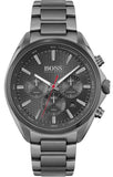Hugo Boss Distinct Chronograph Grey Dial Grey Steel Strap Watch for Men - 1513858