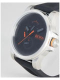 Hugo Boss Detroit Sport Quartz Black Dial Black Rubber Strap Watch for Men - 1550006