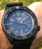 Seiko 5 Sports Automatic Black Dial Black NATO Strap Watch For Men - SRPD79K1