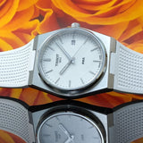 Tissot PRX 40 White Dial White Rubber Strap Watch For Men - T137.410.17.011.00