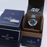 Breitling Superocean Heritage '57 Black Dial Silver Mesh Bracelet Watch for Men - A10370121B1A1