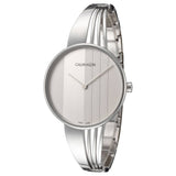 Calvin Klein Drift Silver Dial Silver Steel Strap Watch for Women - K6S2N116
