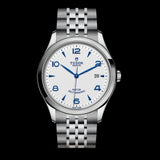 Tudor 1926 Automatic White Dial Silver Steel Strap Watch for Men - M91650-0005