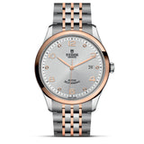 Tudor 1926 Automatic Diamonds Silver Dial Two Tone Steel Strap Watch for Men - M91651-0002