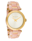 Michael Kors Delray Rose Gold Dial Pink Steel Strap Watch for Women - MK4316