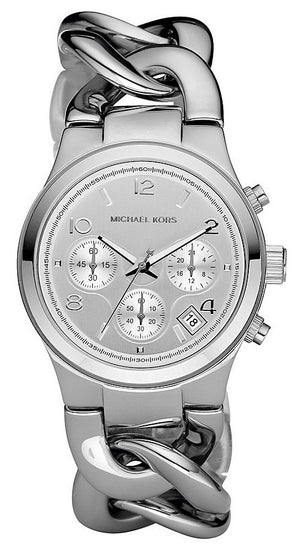 Michael Kors Runway Twist Silver Dial Silver Steel Strap Watch for Women - MK3149