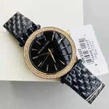 Michael Kors Darci Black Dial Black Steel Strap Watch for Women - MK3322