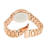 Michael Kors Catlin Black Dial Rose Gold Steel Strap Watch for Women - MK3339