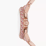 Michael Kors Camille Chronograph Mother of Pearl Dial Rose Gold Steel Strap Watch for Women - MK7272