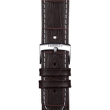 Tissot PR 100 Chronograph Silver Dial Brown Leather Strap Watch for Men - T101.417.16.031.00