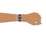 Guess Libra Crystals Blue Dial Blue Silicone Strap Watch For Women - GW0618L2