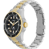 Fossil Blue Dive Three Hand Black Dial Two Tone Steel Strap Watch For Women - ES5349