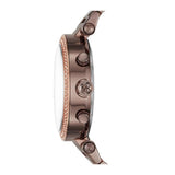 Michael Kors Parker Analog Quartz Brown Dial Brown Steel Strap Watch For Women - MK6378