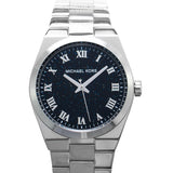 Michael Kors Channing Midnight Blue Dial Silver Steel Strap Watch for Women - MK6113