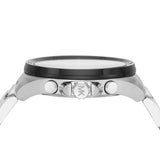 Michael Kors Brecken Chronograph Black Dial Silver Steel Strap Watch For Men - MK8847