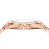Michael Kors Harlowe Rose Gold Dial Rose Gold Steel Strap Watch For Women - MK4710