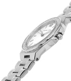 Michael Kors Lennox Three Hand Silver Dial Silver Steel Strap Watch For Women - MK7280