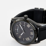 Guess Connoisseur Black Dial Black Silicone Strap Watch For Men - GW0335G1