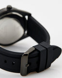Guess Connoisseur Black Dial Black Silicone Strap Watch For Men - GW0335G1