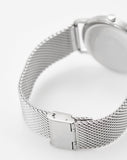 Emporio Armani Minimalist Quartz Blue Dial Silver Mesh Strap Watch For Men - AR11571