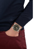 Salvatore Ferragamo 1927 Chrono Analog Black Dial Brown Leather Strap Watch for Men - SFKZ00323