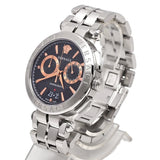 Versace Aion Chronograph Black Dial Silver Steel Strap Watch For Men - VE1D01019