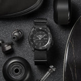 Seiko 5 Sports Automatic Black Dial Black NATO Strap Watch For Men - SRPD79K1