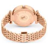 Swarovski Crystalline Wonder Silver Dial Rose Gold Steel Strap Watch for Women - 5656911