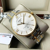 Tissot Chemin des Tourelles Powermatic 80 Silver Dial Two Tone Steel Strap Watch for Men - T099.407.22.038.02