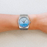 Tissot PRX Powermatic 80 Gradient Blue Dial Silver Steel Strap Watch for Men - T137.407.11.351.01