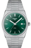 Tissot PRX Green Dial Silver Steel Strap Watch For Men - T137.410.11.091.00